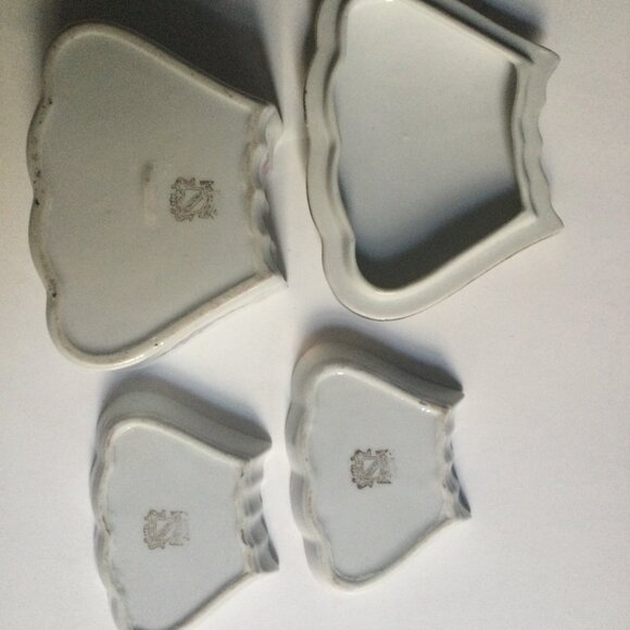 Shafford Japanese hand painted porcelain trinket box lid jar with 2 trinket dish - Picture 10 of 10